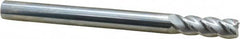 Accupro - 1/2", 4 Flute, Single End, Solid Carbide, 0.03" Corner Radius End Mill - 6" OAL, 40° Helix, Right Hand Flute, 1-1/2" LOC, Right Hand Cut - A1 Tooling