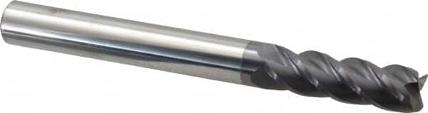 Accupro - 5/8" Diam 4 Flute Solid Carbide 0.01" Corner Radius End Mill - A1 Tooling