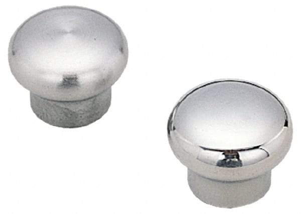 Sugatsune - 304 Stainless Steel Round Drawer or Lid Knob - 1-25/64" Base Diam, 1-63/64" Diam, 1-11/32" High, M5x0.8 - A1 Tooling