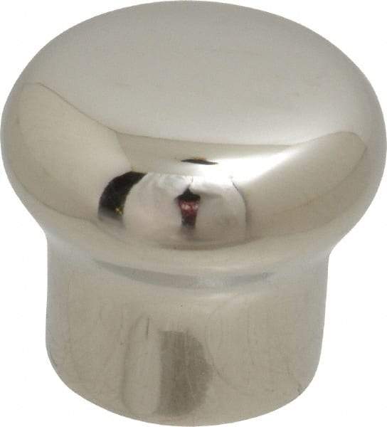 Sugatsune - 304 Stainless Steel Round Drawer or Lid Knob - 45/64" Base Diam, 63/64" Diam, 7/8" High, M4x0.7 - A1 Tooling