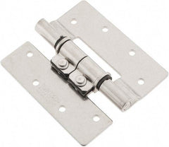 Sugatsune - 3-35/64" Long x 3-1/4" Wide x 5/64" Thick, Stainless Steel Torque Hinge - Stainless Steel, Polished Finish - A1 Tooling