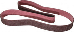 Brite Star - 1-1/2" Wide x 60" OAL, 120 Grit, Aluminum Oxide Abrasive Belt - Aluminum Oxide, Medium, Nonwoven, Series SC-LS - A1 Tooling