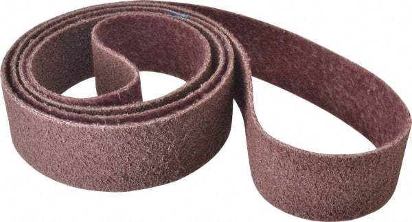 Brite Star - 3" Wide x 132" OAL, 120 Grit, Aluminum Oxide Abrasive Belt - Aluminum Oxide, Medium, Nonwoven, Series SC-BS - A1 Tooling