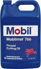 Mobil - Mobilmet 766, 1 Gal Bottle Cutting Fluid - Straight Oil, For Automatic Lathe Operations, Broaching, Gear Shaving, Milling, Parting-Off, Planing, Shaping, Tapping, Threading - A1 Tooling