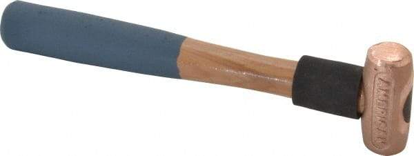 American Hammer - 1/2 Lb Head 1" Face Bronze Nonmarring Hammer - 10" OAL, Wood Handle - A1 Tooling