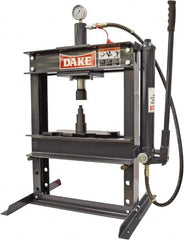 Dake - 10 Ton Hydraulic Shop Press - 6 Inch Stroke - A1 Tooling