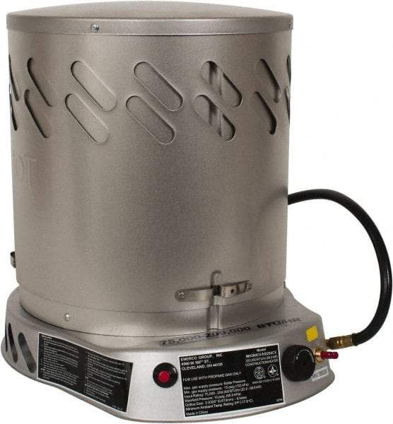 Heatstar - 75,000 to 200,000 BTU, Propane Convection Heater - 100 Lb Fuel Capacity, 15-1/4" Long x 18-1/4" Wide x 21-3/4" High - A1 Tooling