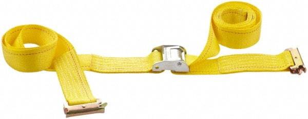 Value Collection - 16' Long x 2" Wide, 1 Ply, Polyester Web Sling - Yellow - A1 Tooling