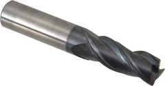 Accupro - 1/2", 3 Flute, Single End, Solid Carbide, 0.0300 - 0.0350" Corner Radius End Mill - 3" OAL, Right Hand Flute, 1-1/4" LOC, Right Hand Cut - A1 Tooling