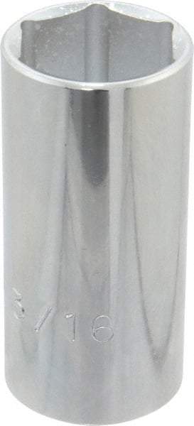 Proto - 1-3/16", 1/2" Drive, Deep Hand Socket - 6 Points, 3-1/4" OAL, Chrome Finish - A1 Tooling