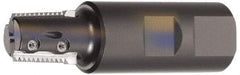 Kennametal - 0.55" Cut Diam, 1.1" Max Depth of Cut, 1" Shank Diam, Internal/External Indexable Thread Mill - Insert Style TM25..T, 2 Inserts, Toolholder Style TMT, 3-1/2" OAL - A1 Tooling