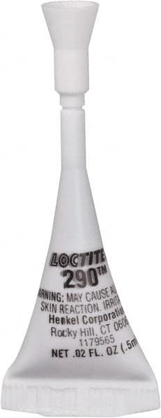 Loctite - 0.5 mL, Green, Medium Strength Liquid Threadlocker - Series 290, 24 hr Full Cure Time - A1 Tooling