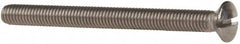 Value Collection - M6x1.00 Metric Coarse, 70mm OAL Slotted Drive Machine Screw - Oval Head, Grade 18-8 & A2 Stainless Steel, Uncoated, Without Washer - A1 Tooling