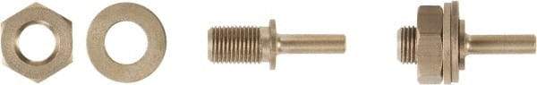 Ampco - 1/2" Arbor Hole Drive Arbor - For 6" Wheel Brushes, Attached Spindle - A1 Tooling