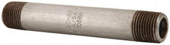 Value Collection - Schedule 80, 3/8" Diam x 4" Long Black Pipe Nipple - Threaded - A1 Tooling