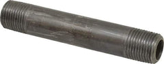 Value Collection - Schedule 80, 1/2" Diam x 4-1/2" Long Black Pipe Nipple - Threaded - A1 Tooling