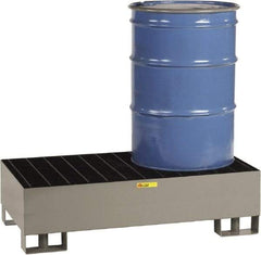 Little Giant - 66 Gal Sump, 2,000 Lb Capacity, 2 Drum, Steel Platform - 51" Long x 26" Wide x 16" High - A1 Tooling