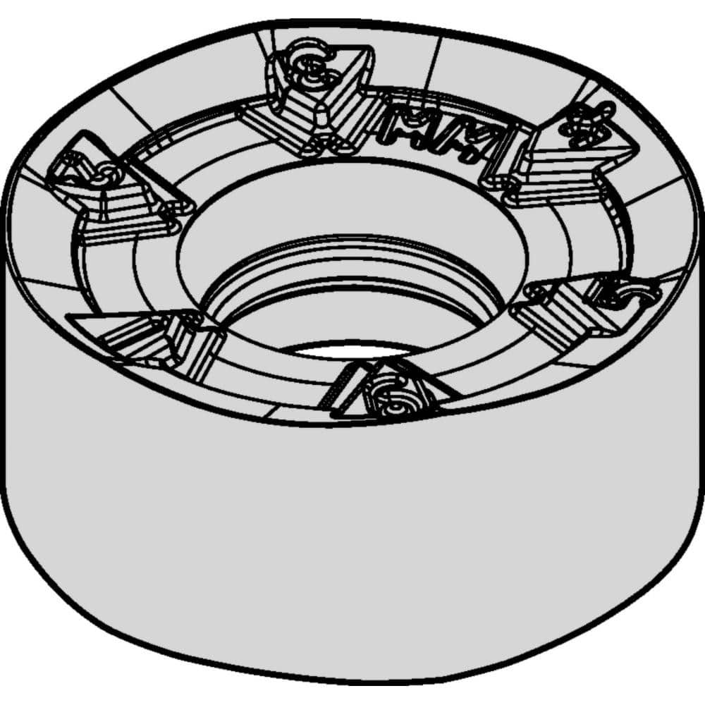 Milling Insert:  RNPJ1204M0SMM,  WU35PM,  Carbide N/A Finish,  3/16″ Insert Thick,  0.4720″ OAW