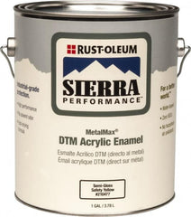 Rust-Oleum - 1 Gal Safety Yellow Semi Gloss Finish Acrylic Enamel Paint - Interior/Exterior, Direct to Metal, <0 gL VOC Compliance - A1 Tooling