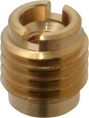 E-Z LOK - M5x0.8, Brass Knife Insert - 3/8" Drill, 3/8" Hole Diam, 1/2" Long, 5/8" Min Grip, M5 Hex - A1 Tooling