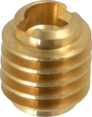 E-Z LOK - #4-40, Brass Knife Insert - 1/4" Drill, 1/4" Hole Diam, 3/8" Long, 1/2" Min Grip - A1 Tooling