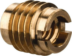 E-Z LOK - 1/4-20, Brass Knife Insert - 3/8" Drill, 1/2" Hole Diam, 1/2" Long, 0.6" Min Grip - A1 Tooling