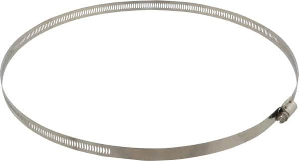 EVER-TITE Coupling Products - SAE Size 188, 2-1/2 to 12-1/4" Diam, Stainless Steel Worm Drive Clamp - 9/16" Wide, Material Grade 304 - A1 Tooling