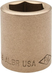 Ampco - 13/16", 1/2" Drive, Standard Hand Socket - 6 Points, 1-7/16" OAL, Aluminum Bronze - A1 Tooling