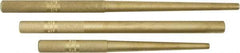 Mayhew - 3 Piece, 3/8 to 3/4", Drift Punch Set - Round Shank, Brass, Comes in Pouch - A1 Tooling