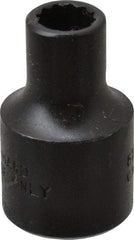 Proto - 1/4", 3/8" Drive, Standard Hand Socket - 12 Points, 1-3/32" OAL, Alloy Steel, Black Finish - A1 Tooling