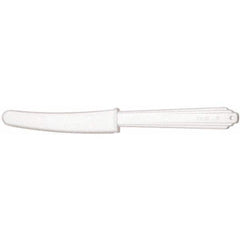 Ability One - Paper & Plastic Cups, Plates, Bowls & Utensils; Breakroom Accessory Type: Plastic Knife ; Breakroom Accessory Description: H-DUTY PLASTIC KNIFE,Type3,White - Exact Industrial Supply