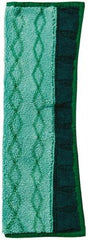 Rubbermaid - 17-1/2" Long x 12" Wide Microfiber Dust Mop Pad - Quick Connect, Green - A1 Tooling