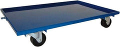 PRO-SOURCE - 1,600 Lb Capacity Steel Lip Up Dolly - 27" Long x 16" Wide, 4" Wheels - A1 Tooling