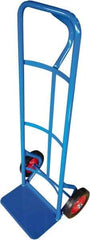 PRO-SOURCE - 500 Lb Capacity 46" OAH Hand Truck - 8 x 14" Base Plate, Loop Handle, Steel, Solid Rubber Wheels - A1 Tooling