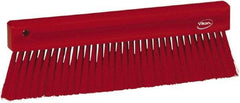 Vikan - Polyester Counter Brush - 2" Bristle Length, 11" Long x 1-1/4" Wide Head, Red - A1 Tooling