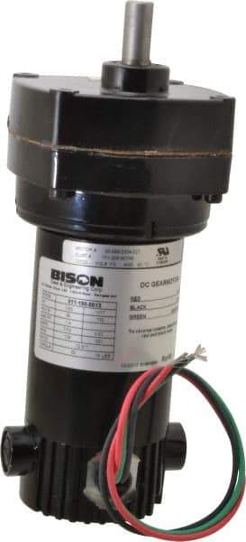 Bison Gear - 90 VDC, 139 RPM, 12.9:1 Gear Ratio, Parallel Gearmotor - 20 Torque, 1/20 hp, TENV Enclosure - A1 Tooling