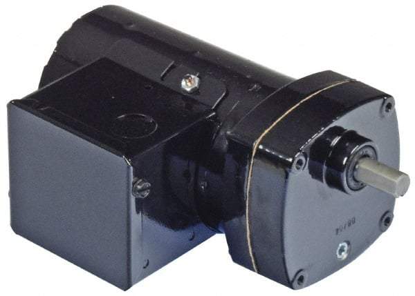 Bison Gear - 115 Volt, 124 RPM, 12.9:1 Gear Ratio, Parallel Gearmotor - 47 Torque, 1/10 hp, Open Enclosure - A1 Tooling