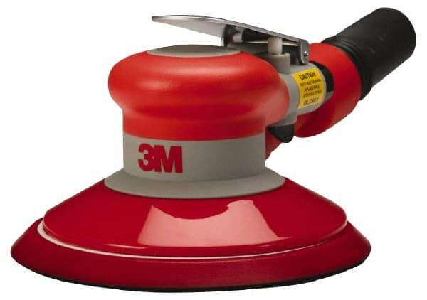 3M - 12,000 OPM, 17 CFM Air Consumption, 90 psi Air Pressure, Palm Air Orbital Sander - Round Pad, 3/8" Inlet - A1 Tooling