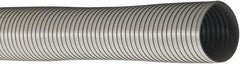 Flexaust - 6" ID, 4.411 Hg Vac Rating, 2.5 psi, PVC Vacuum & Duct Hose - 25' Long, Gray, 15" Bend Radius, -10 to 150°F - A1 Tooling