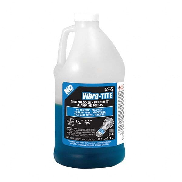 Vibra-Tite - 1 L Jug, Blue, Oil Tolerant Threadlocker - A1 Tooling