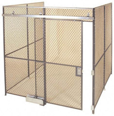 Folding Guard - 20' Long x 15" Wide, Woven Wire Room Kit - 3 Walls - A1 Tooling