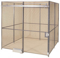 Folding Guard - 10' Long x 10" Wide, Woven Wire Room Kit - 4 Walls - A1 Tooling