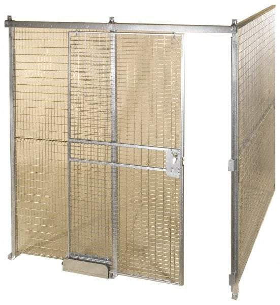 Folding Guard - 16' Long x 16" Wide, Welded Wire Room Kit - 2 Walls - A1 Tooling