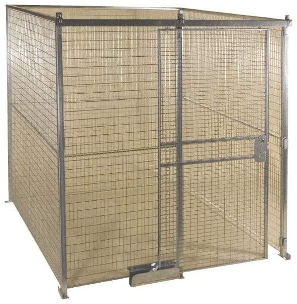 Folding Guard - 16' Long x 12" Wide, Welded Wire Room Kit - 4 Walls - A1 Tooling