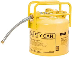 Eagle - 5 Gal Galvanized Steel Type II DOT Safety Can - 15-3/4" High x 12-1/2" Diam, Yellow - A1 Tooling