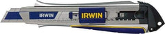 Irwin - Snap Utility Knife - Silver & Blue Handle - A1 Tooling