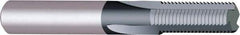 Vargus - 1/16-27 Thread, 1/4" Shank Diam, TiAlN Coating, Solid Carbide Straight Flute Thread Mill - 3 Flutes, 2.244" OAL, 1/16" Min Noml Diameter - A1 Tooling