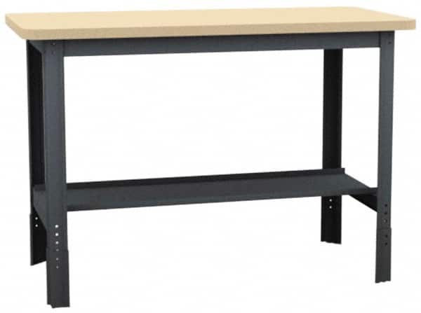 Value Collection - 48 Wide x 24" Deep x 29" High, Plastic Laminate Workbench - Comfort Edge, Adjustable Height Legs - A1 Tooling