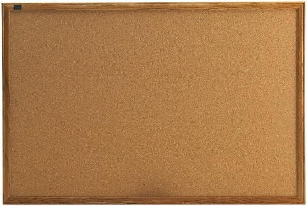 Quartet - 36" Wide x 24" High Open Cork Bulletin Board - Natural (Color) - A1 Tooling