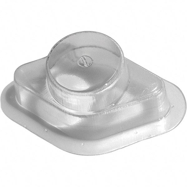 Made in USA - Plastic Housing Plastic Bearing Flange Mount - 2-11/16" Wide x 2-7/8" Outside Diam - A1 Tooling